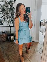 Stylish Denim Dress for the Country Concert: Elevate Your Concert Look