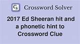 The Ultimate 2017 Ed Sheeran Hit Crossword Puzzle
